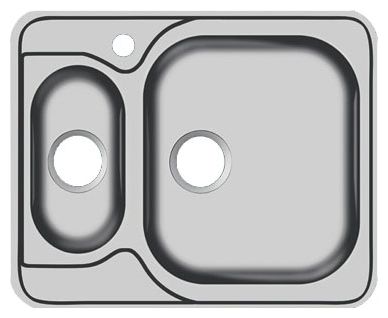 Кухонная мойка Ukinox COL 596.488 15GT8K 1R
