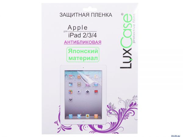 Защитная пленка для планшетного компьютера LuxCase Защитная пленка  для Apple iPad Air/Air2 антибликовая